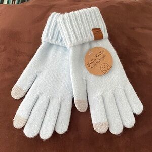 Britts Knits Women's Light Blue Gloves
